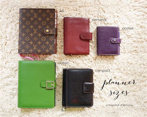 louis vuitton agenda sizes